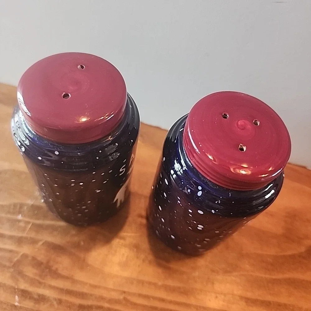 Debbie Mumm Salt and Pepper Shaker‎ Set Zak Designs Reindeers Holiday Decor Xmas